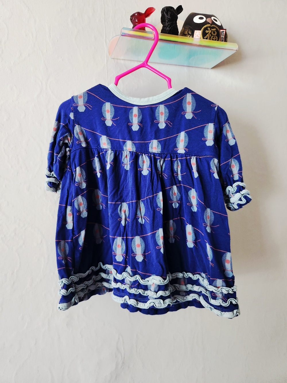 Kickee Pants Navy Blue Print Long Sleeve Tunic